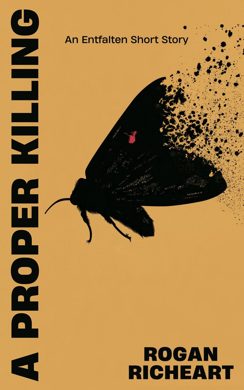 Illustrated book cover for A Proper Killing by Rogan Richeart