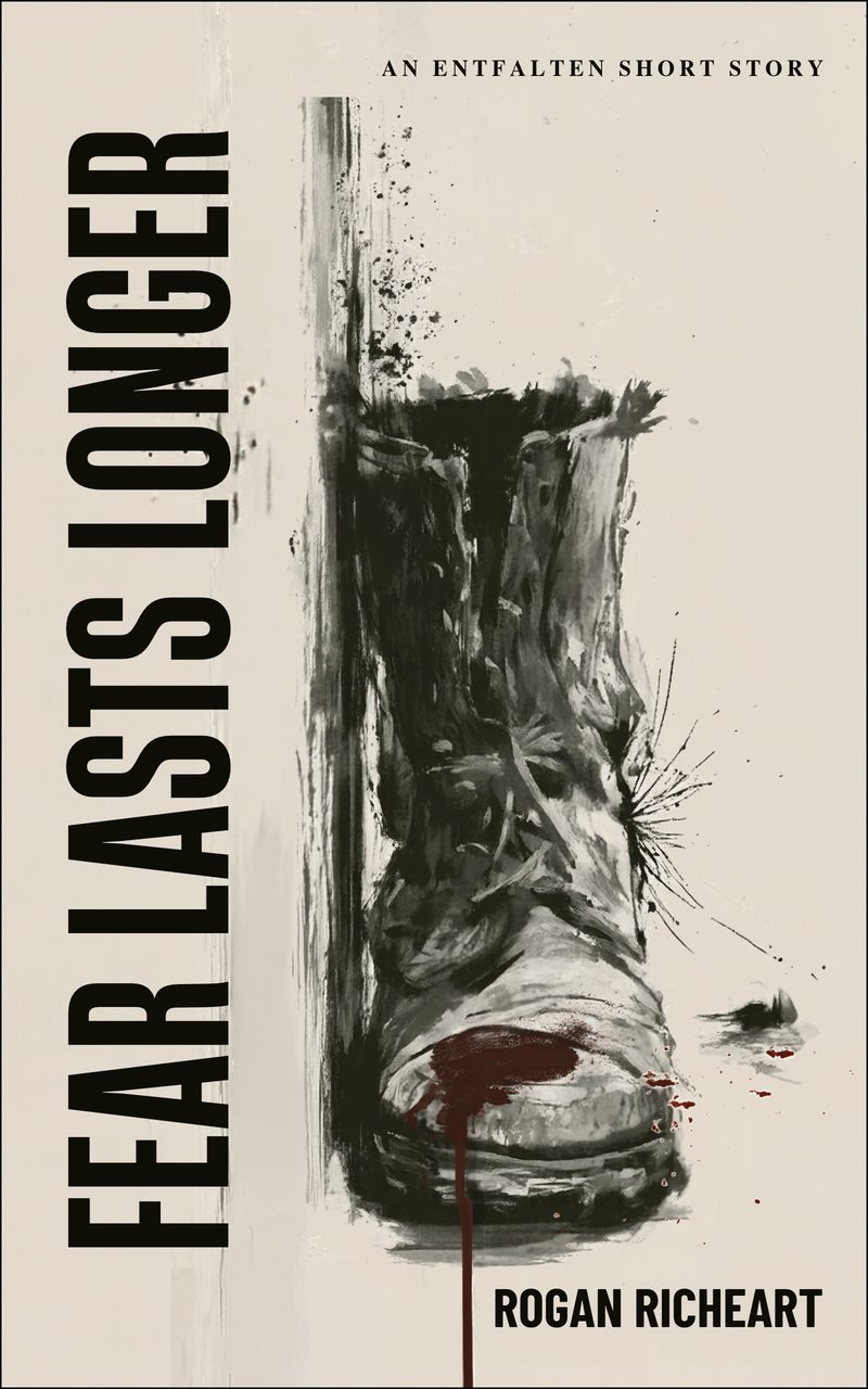Illustrated book cover for Fear Lasts Longer